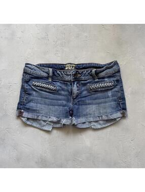 Vintage Y2K Low Rise Mini Denim Shorts